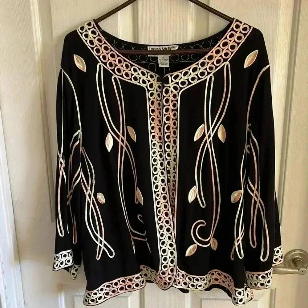 VTG Lauren Michelle Woman‎ lightweight dress jacket SZ 3X